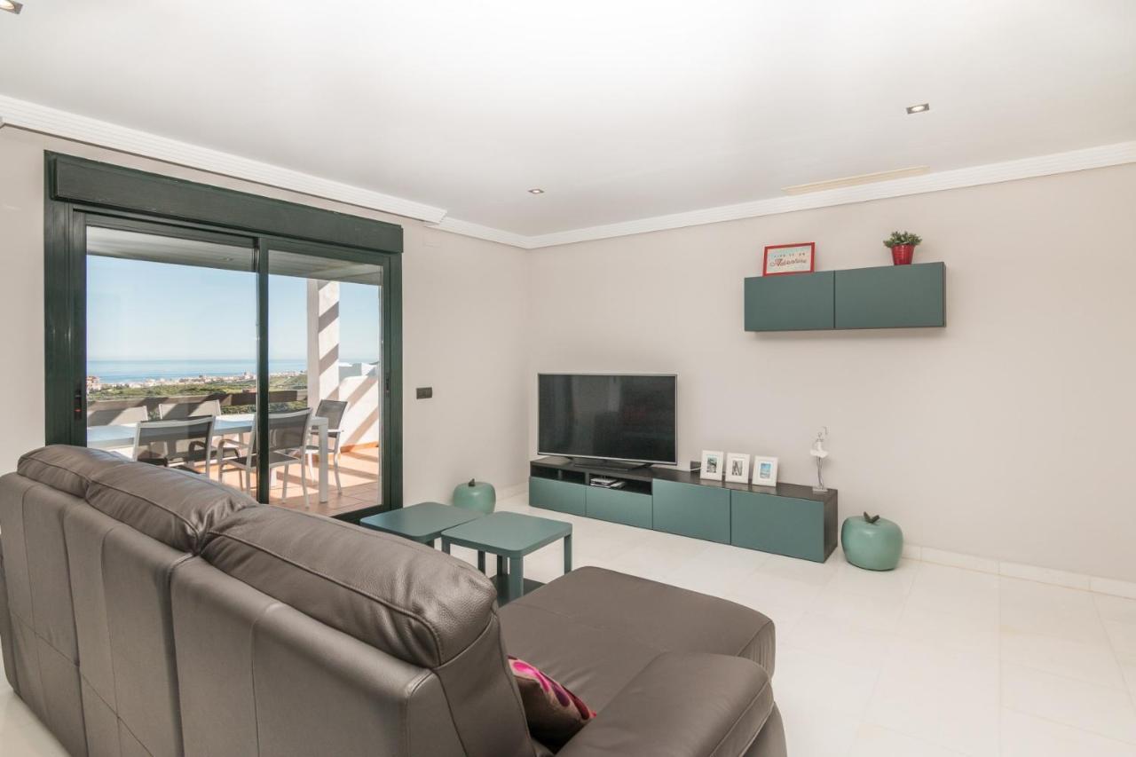 2186-Luxury Sea View Penthouse In Casares Costa Apartment Екстериор снимка