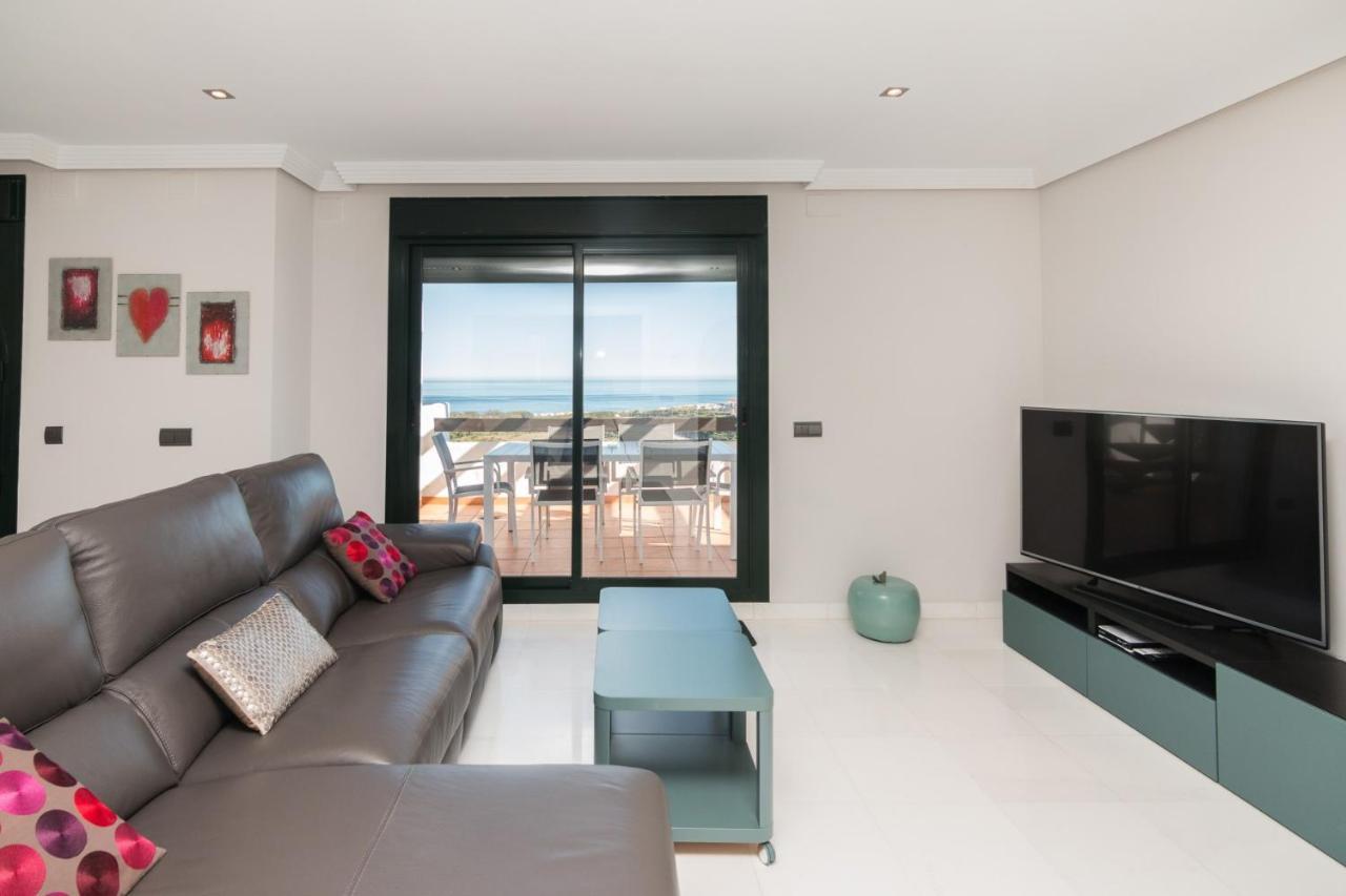 2186-Luxury Sea View Penthouse In Casares Costa Apartment Екстериор снимка